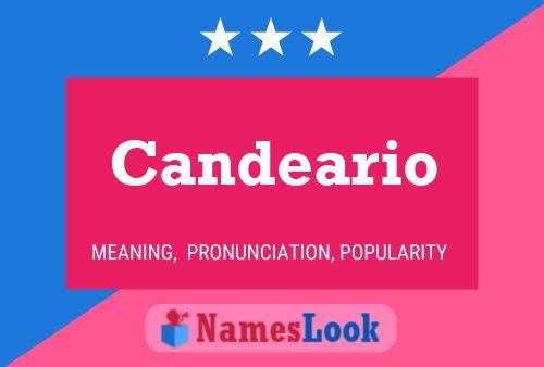 Candeario Name Poster