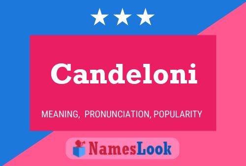 Candeloni Name Poster