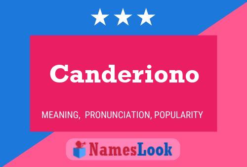 Canderiono Name Poster