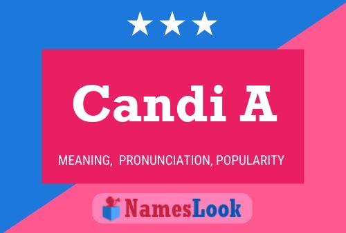 Candi A Name Poster