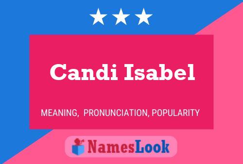 Candi Isabel Name Poster