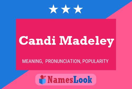 Candi Madeley Name Poster