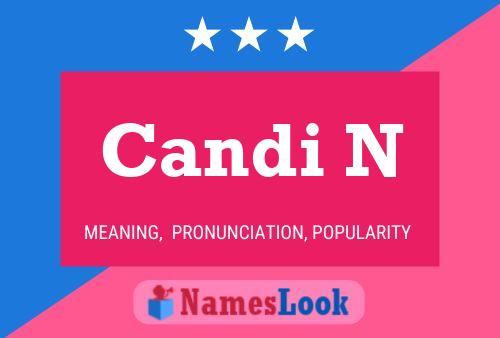 Candi N Name Poster