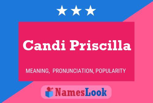 Candi Priscilla Name Poster