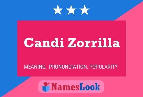 Candi Zorrilla Name Poster