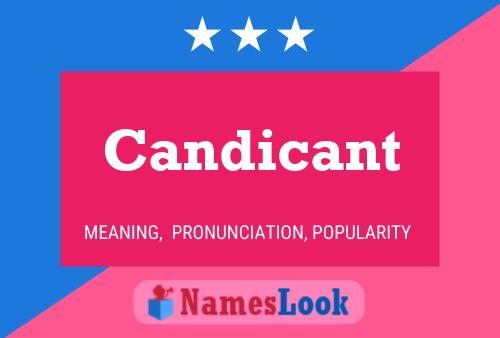 Candicant Name Poster