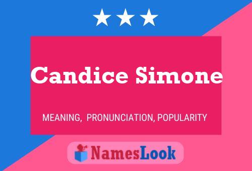 Candice Simone Name Poster