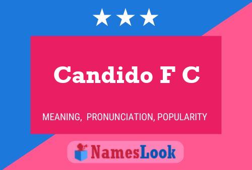 Candido F C Name Poster