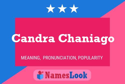 Candra Chaniago Name Poster