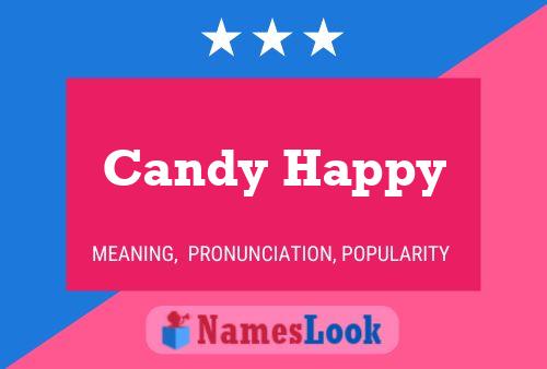 Candy Happy Name Poster