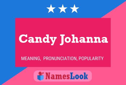 Candy Johanna Name Poster