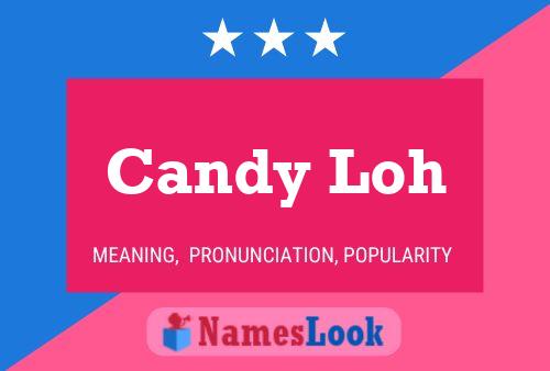 Candy Loh Name Poster