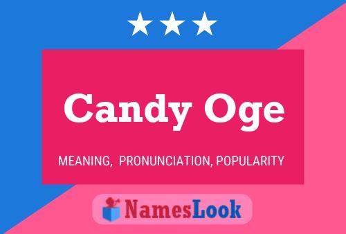 Candy Oge Name Poster