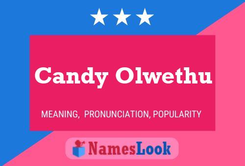 Candy Olwethu Name Poster