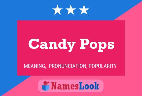 Candy Pops Name Poster