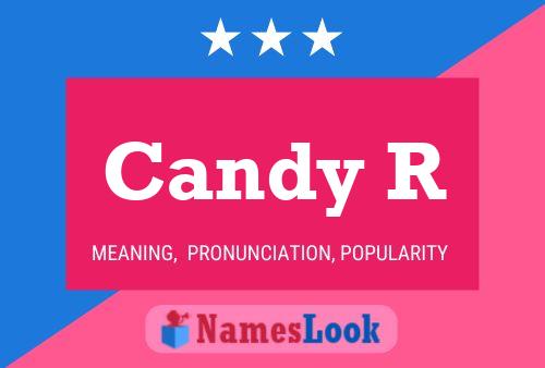 Candy R Name Poster