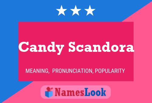 Candy Scandora Name Poster