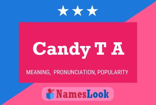 Candy T A Name Poster