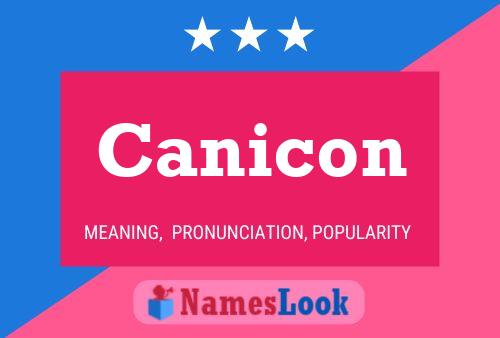 Canicon Name Poster