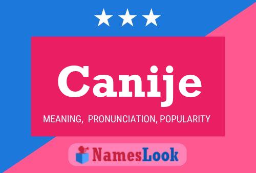 Canije Name Poster