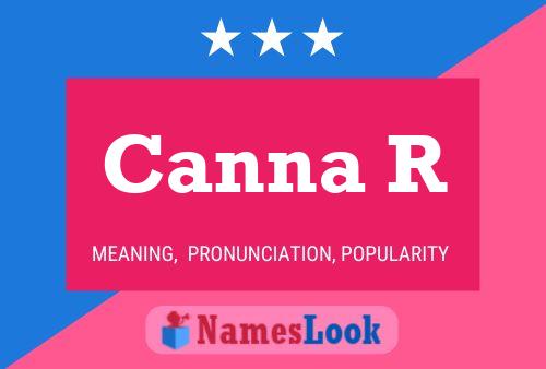 Canna R Name Poster