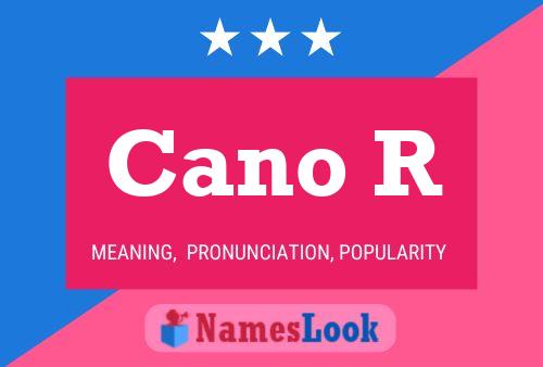 Cano R Name Poster