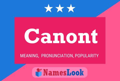 Canont Name Poster