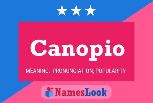 Canopio Name Poster