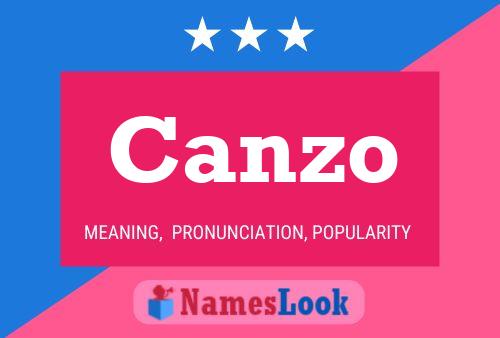 Canzo Name Poster