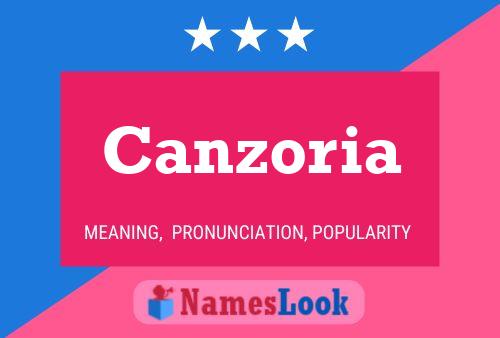 Canzoria Name Poster