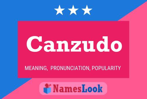 Canzudo Name Poster