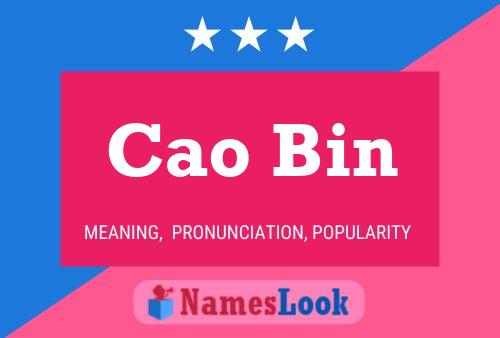 Cao Bin Name Poster