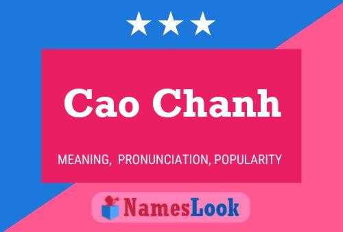 Cao Chanh Name Poster