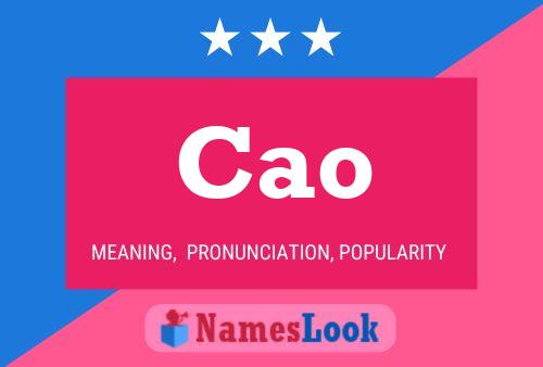 Cao Name Poster