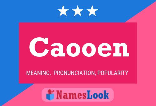 Caooen Name Poster