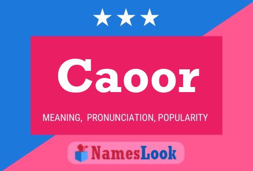 Caoor Name Poster