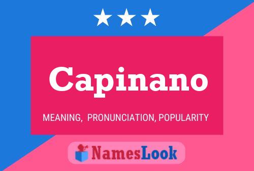 Capinano Name Poster