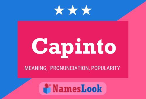 Capinto Name Poster