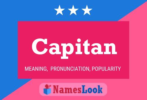 Capitan Name Poster