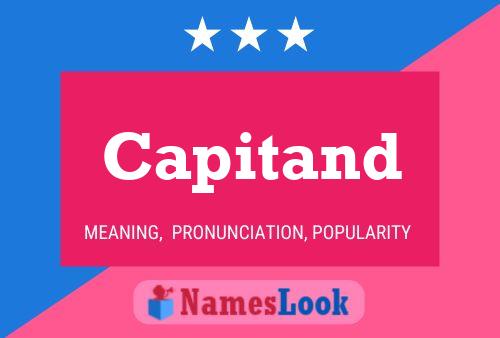 Capitand Name Poster