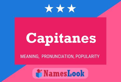 Capitanes Name Poster