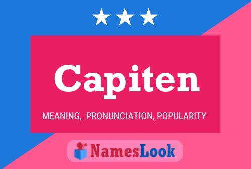 Capiten Name Poster