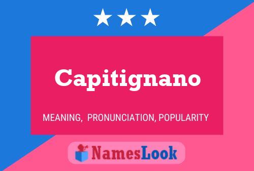 Capitignano Name Poster