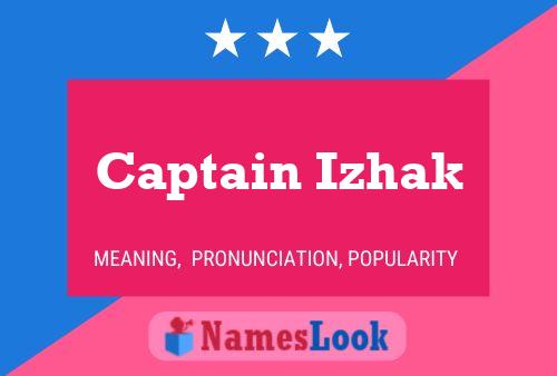 Captain Izhak Name Poster