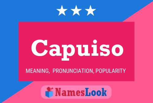 Capuiso Name Poster