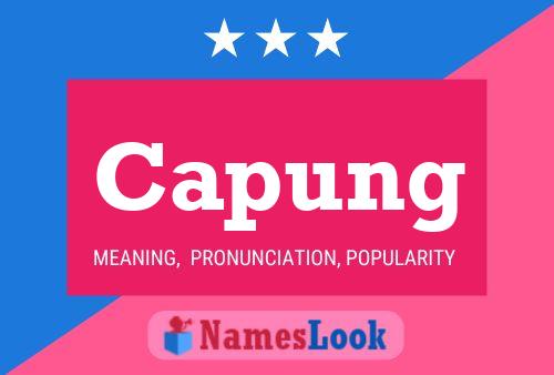 Capung Name Poster