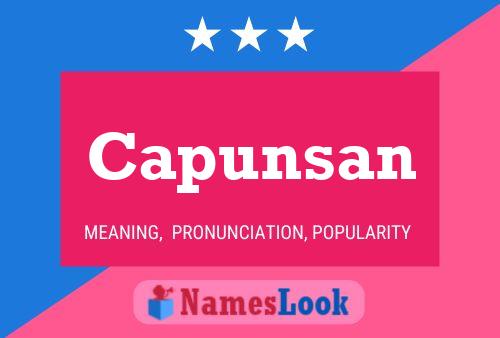 Capunsan Name Poster