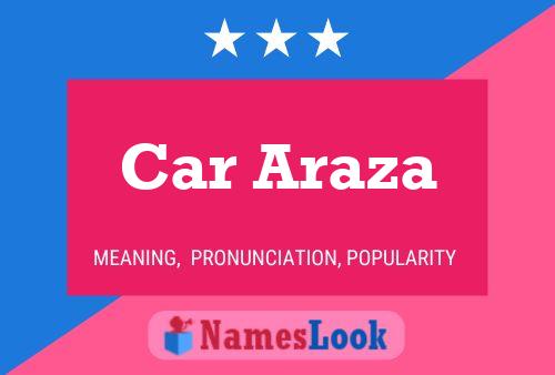 Car Araza Name Poster