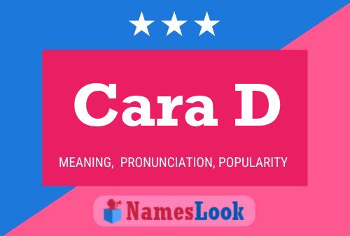 Cara D Name Poster