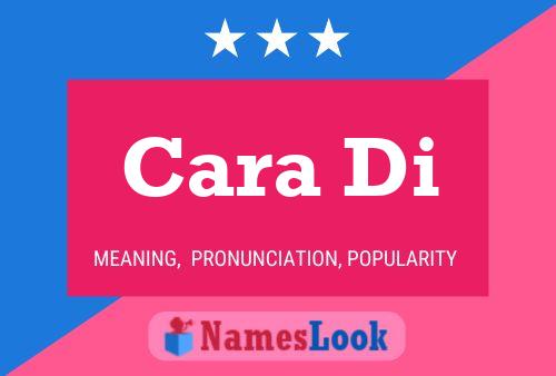 Cara Di Name Poster